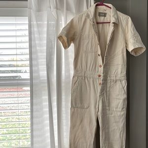Beige Everlane super soft sold out coveralls
